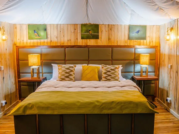 Guest tent bedroom at Angata Tarangire Camp